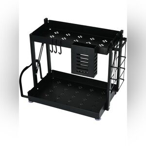 Modern Black Metal Dish Rack